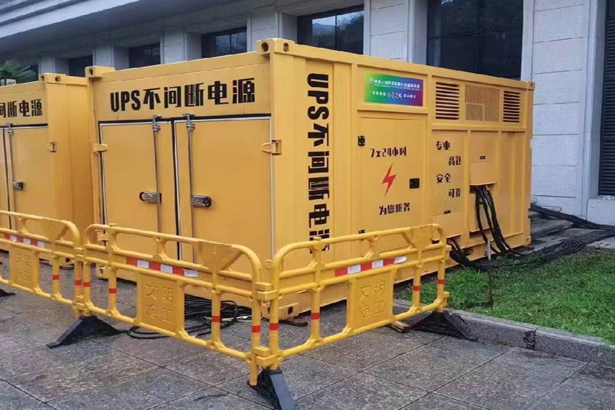黑水发电机租赁施工现场