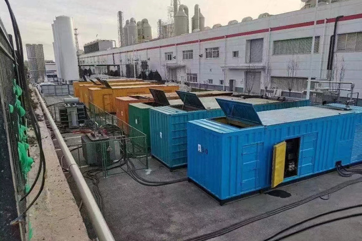 黑水发电机租赁施工现场